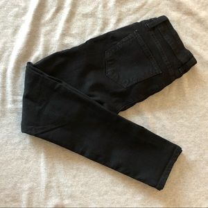 Paige Peg Skinny Black Jeans